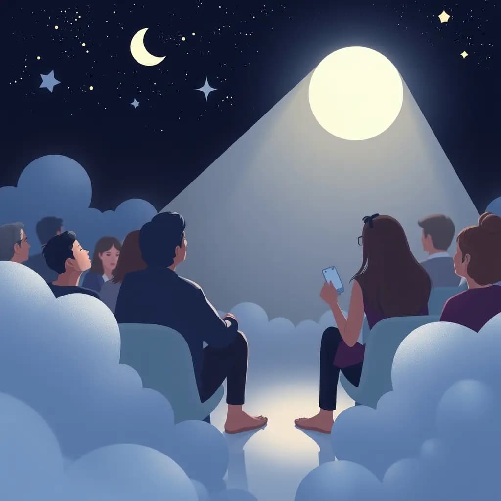 Dream illustration: Being center of attention