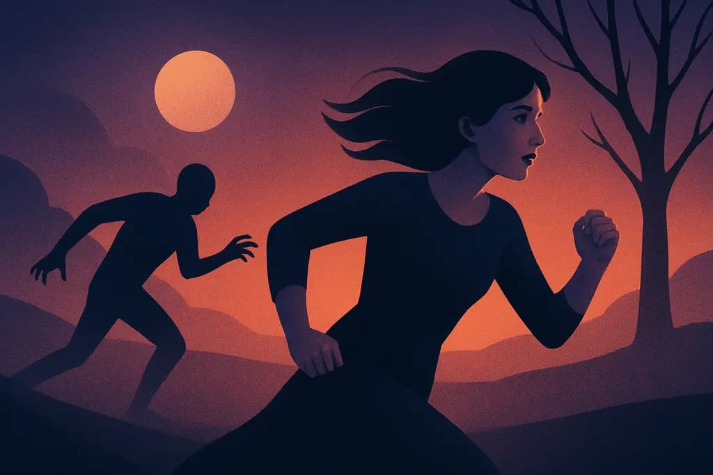 Dream illustration: Being chased (generic)