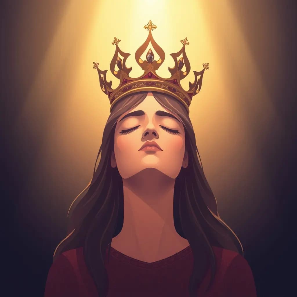 Dream illustration: Being crowned or wearing a crown