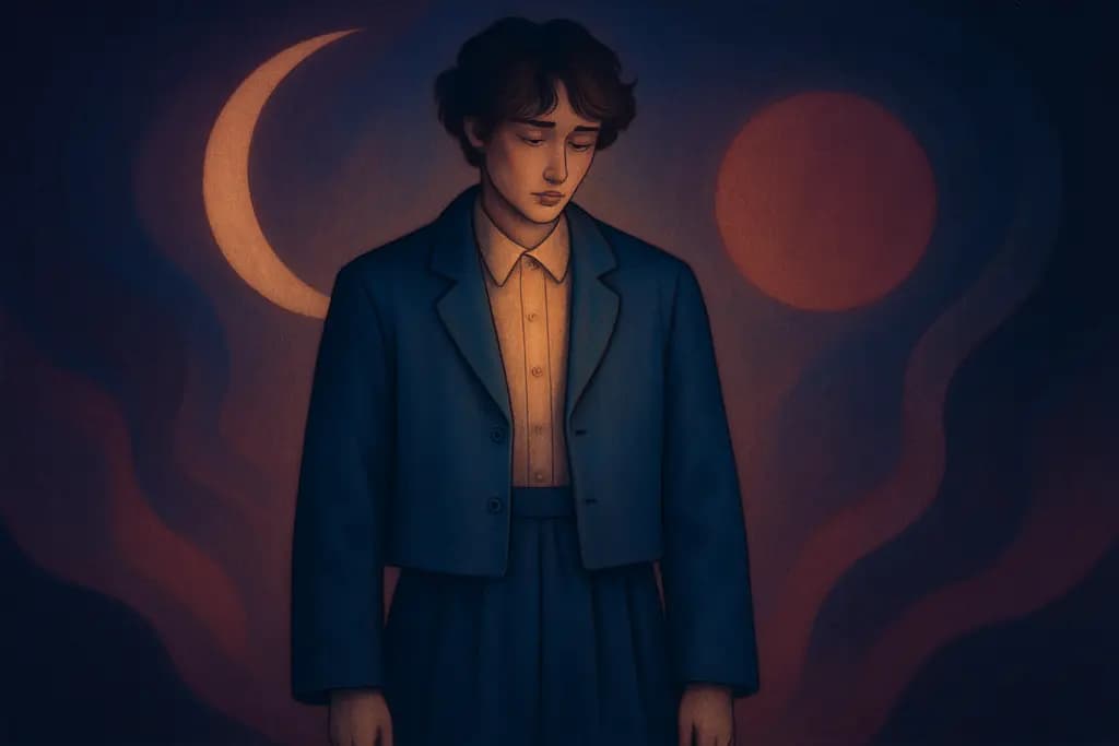 Dream illustration: Being dressed in clothes you don't recognize