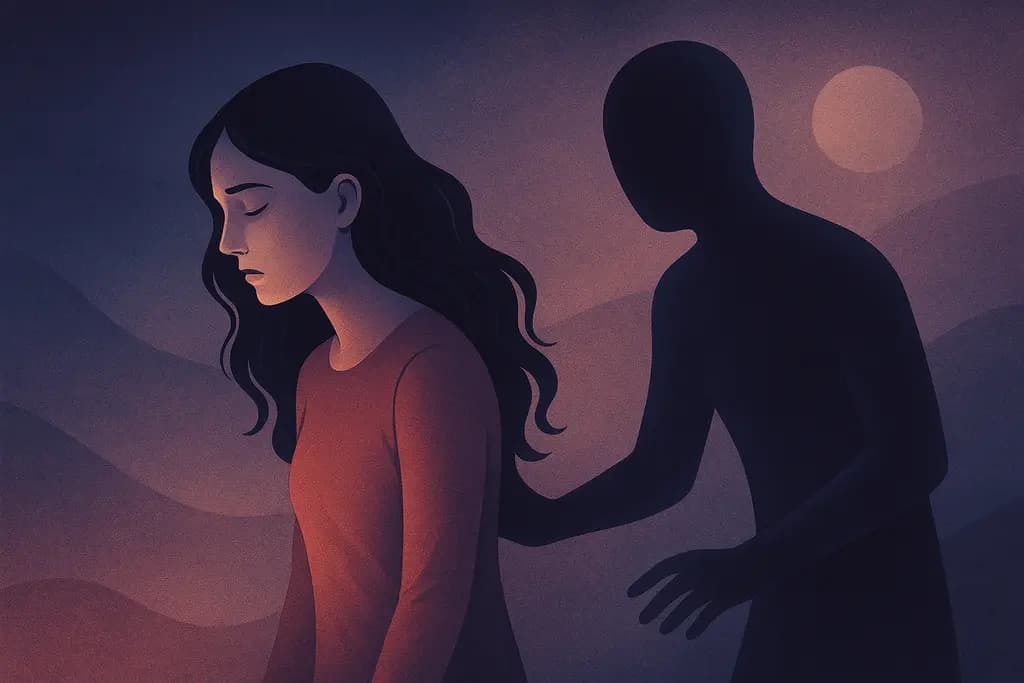 Dream illustration: Being followed by a shadow