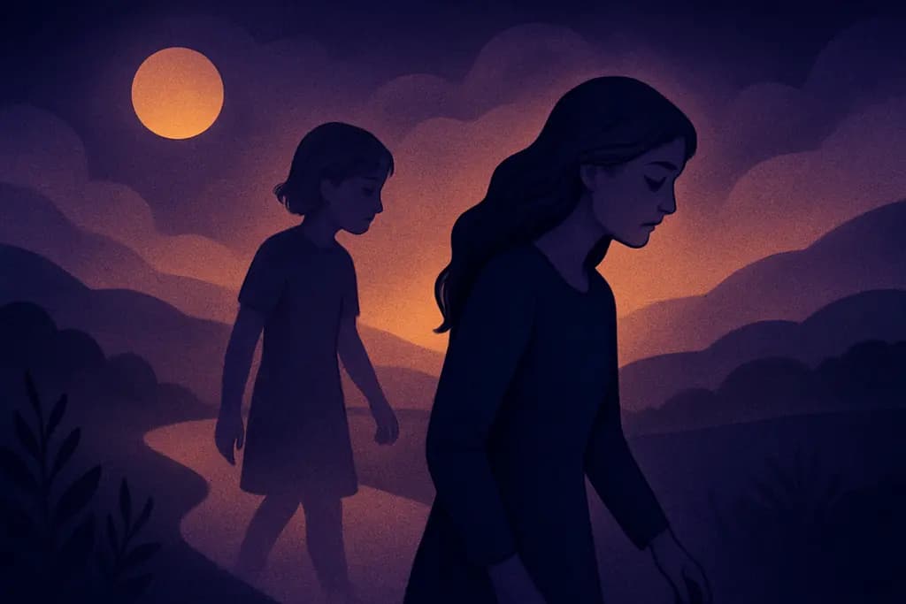Dream illustration: Being followed by your younger self