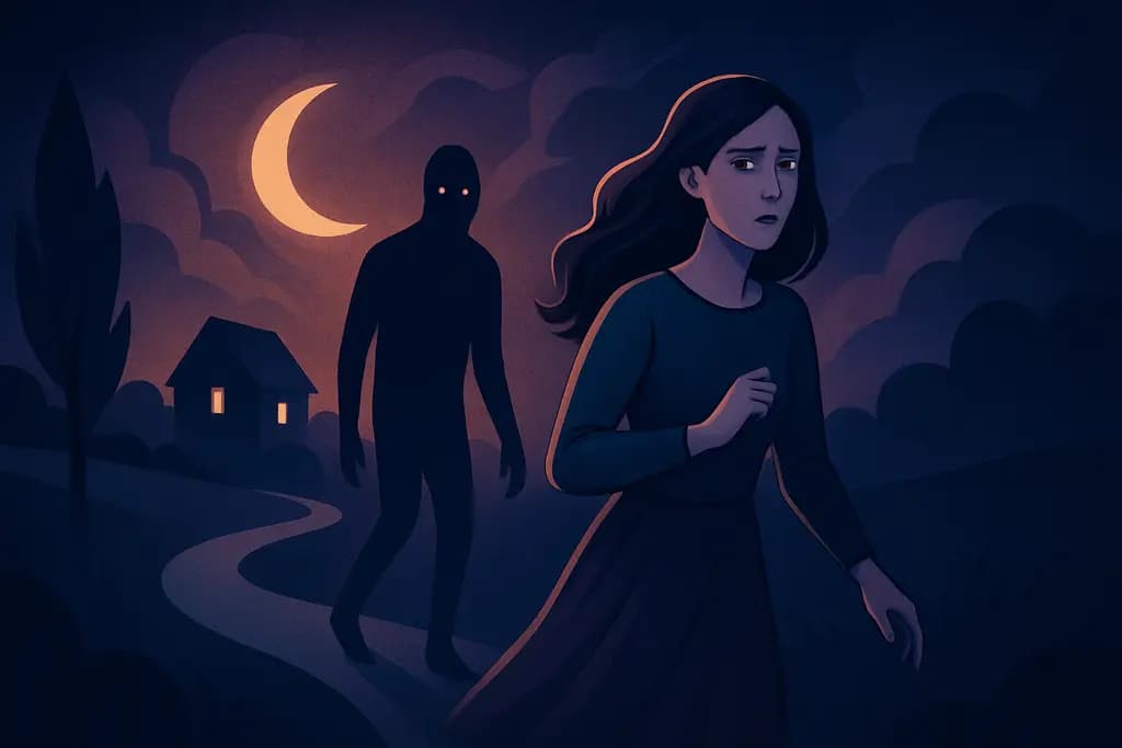 Dream illustration: Being Followed Home