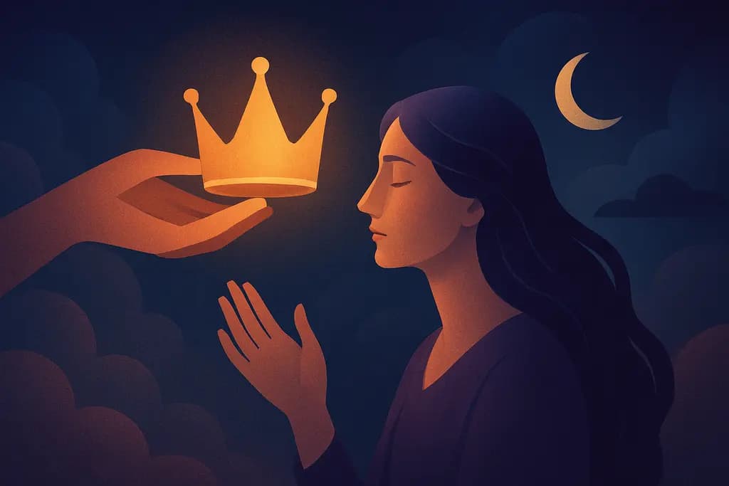 Dream illustration: Being given a crown
