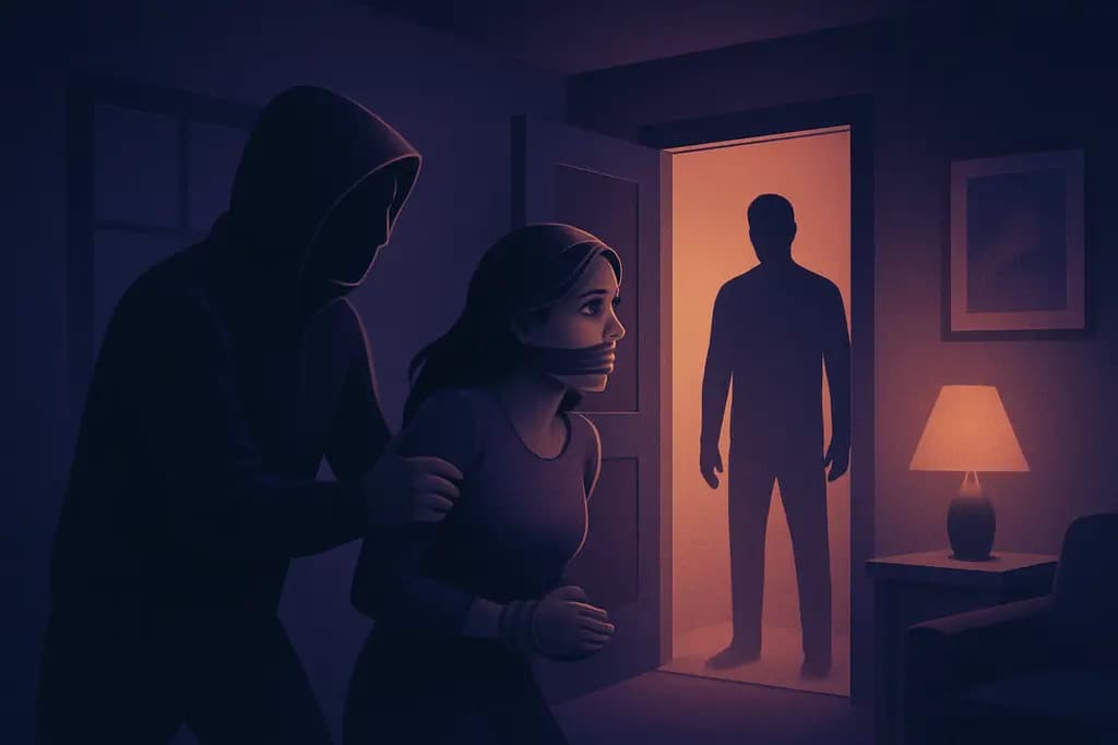 Dream illustration: being kidnapped in my house dream