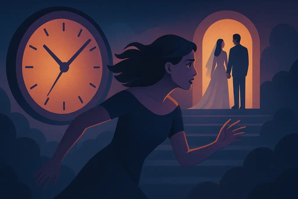 Dream illustration: Being late to a wedding