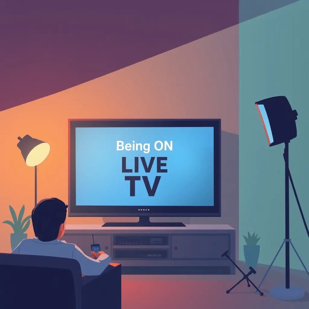Dream illustration: Being on live TV