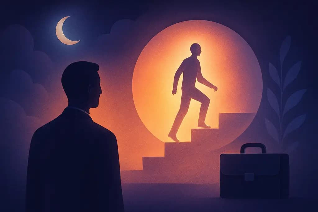 Dream illustration: Being promoted or offered a new job dream
