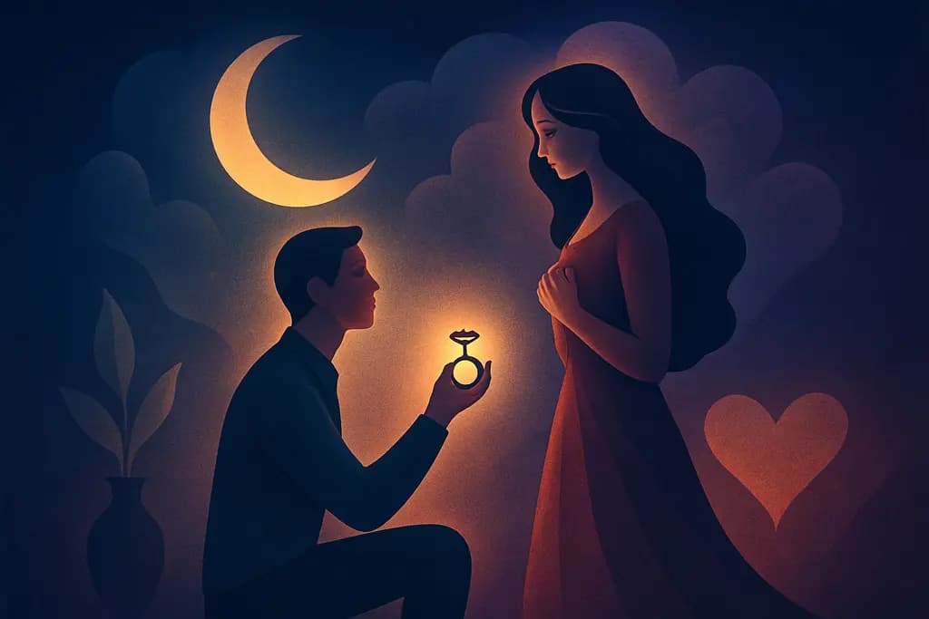 Dream illustration: Being proposed to