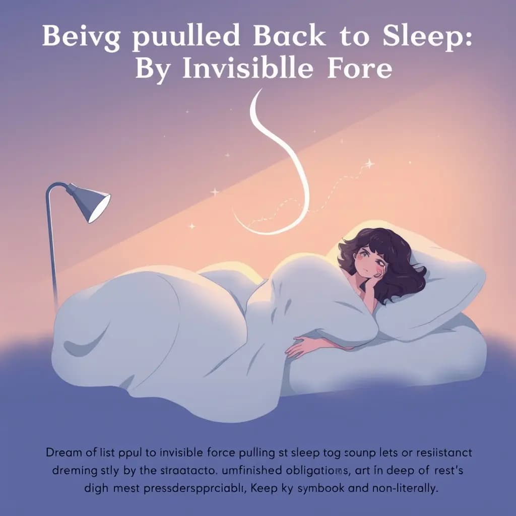 Dream illustration: Being Pulled Back to Sleep By an Invisible Force