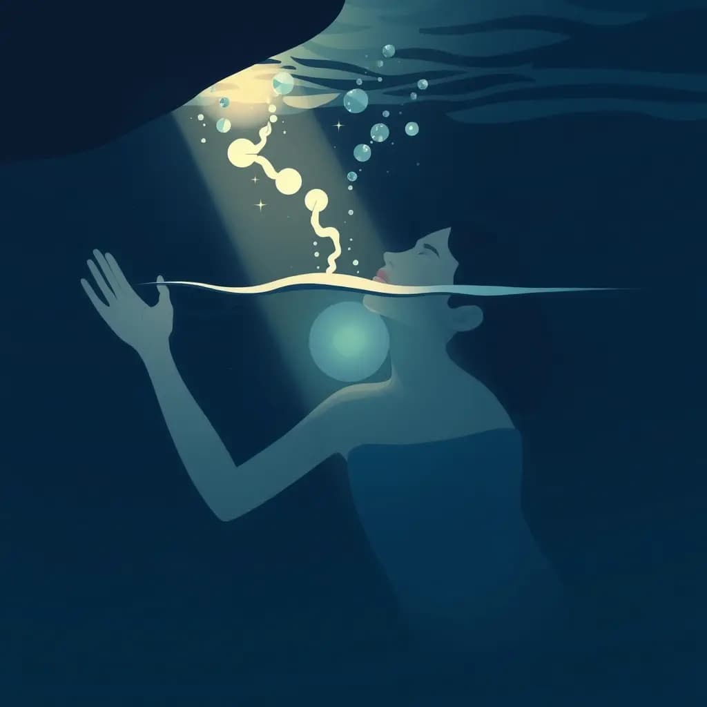 Dream illustration: Being underwater but breathing