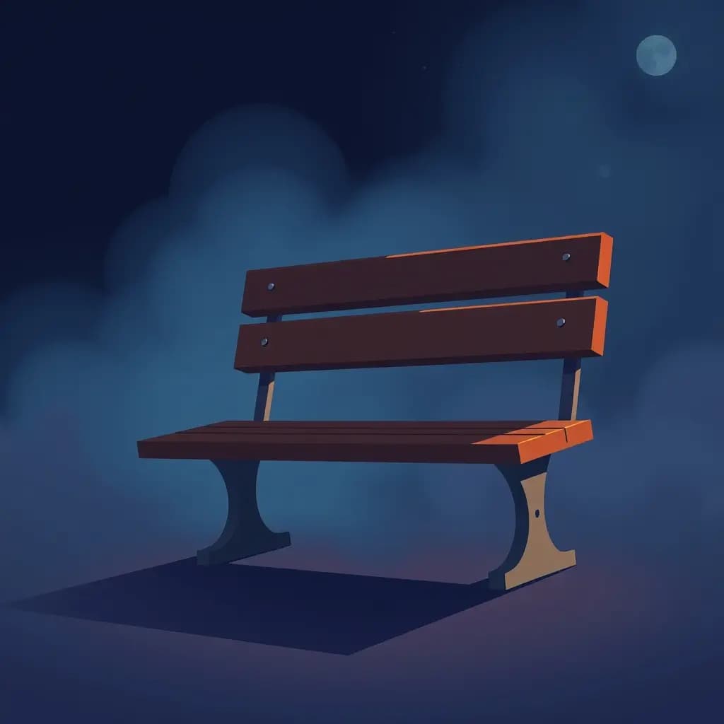 Dream illustration: Bench refuses to hold you