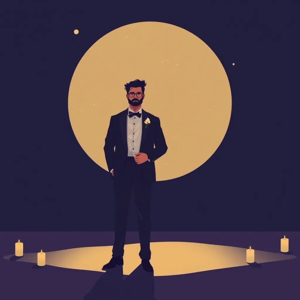 Dream illustration: Best man leaves early