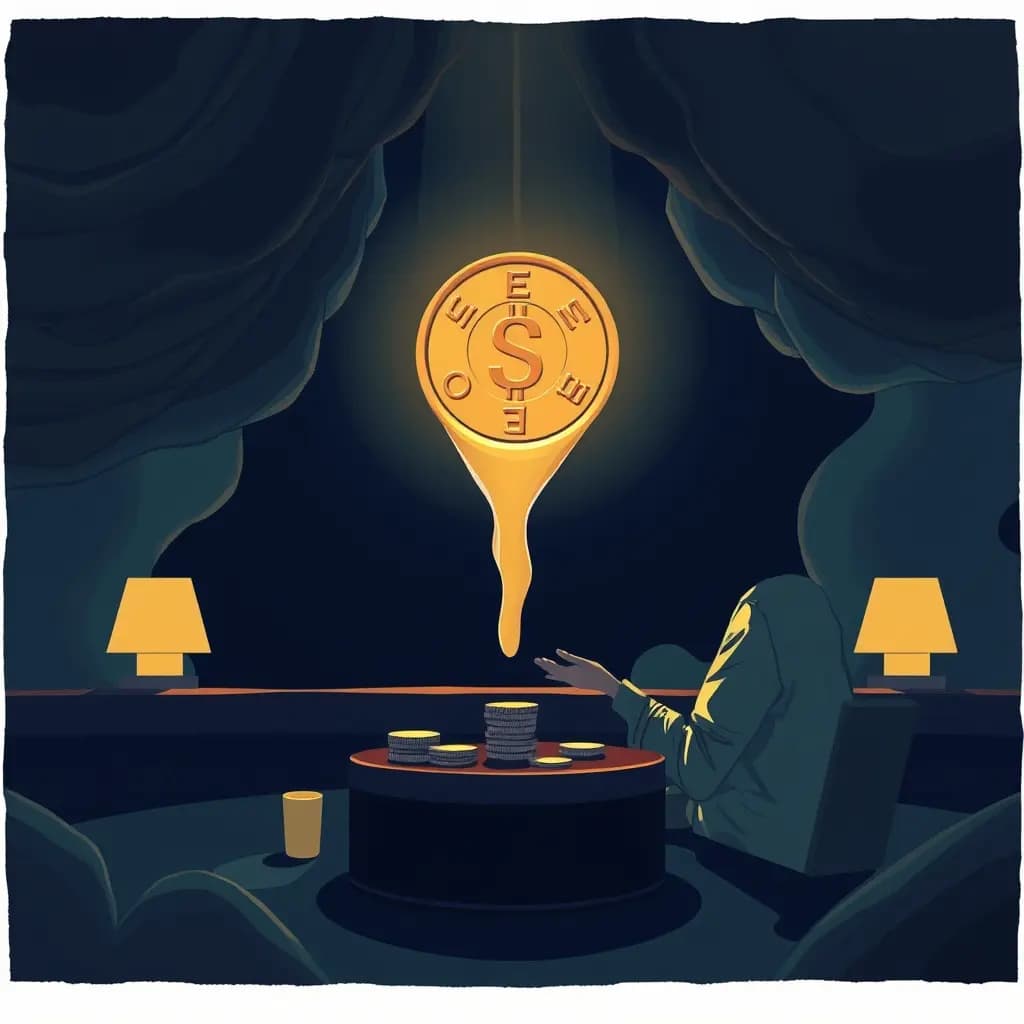 Dream illustration: Betting on a vanishing coin