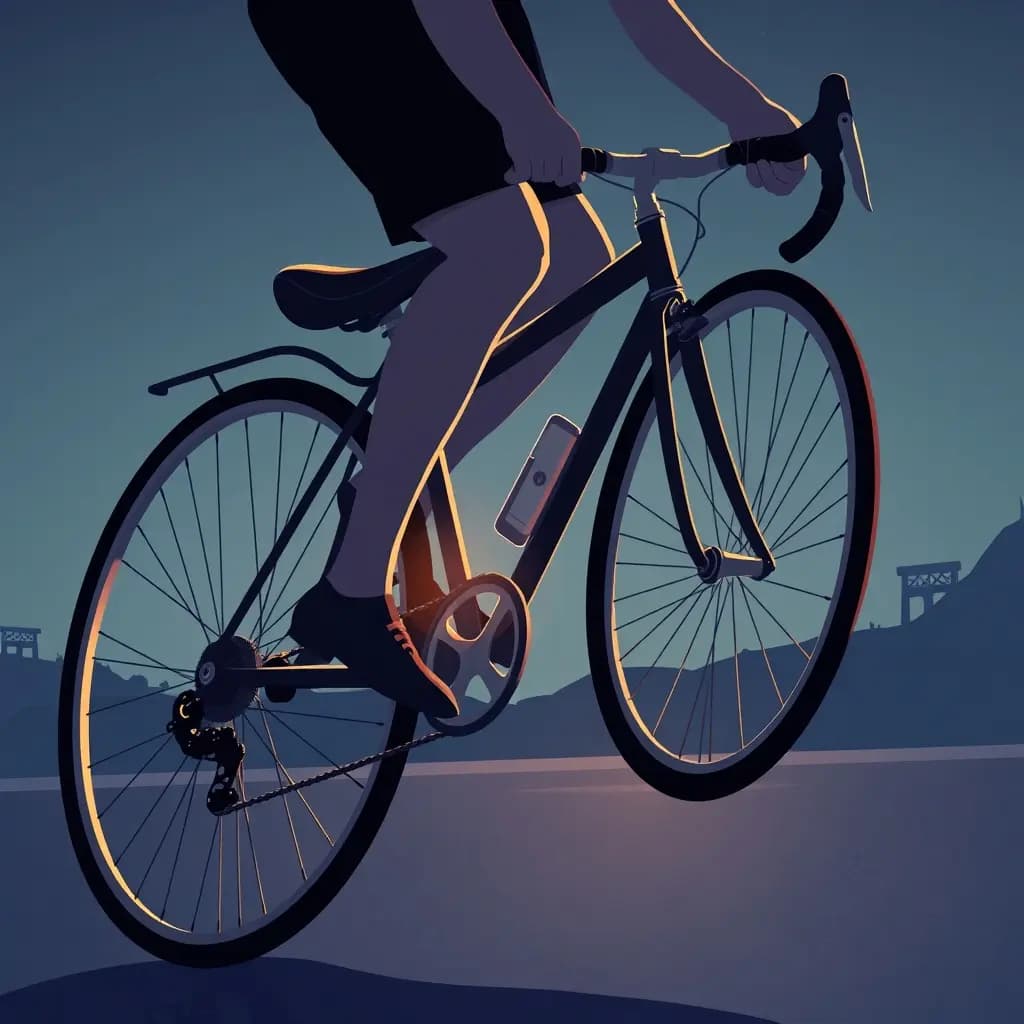 Dream illustration: Bicycle chain breaks mid-ride