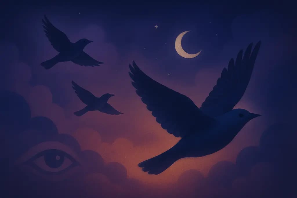Dream illustration: Birds Flying