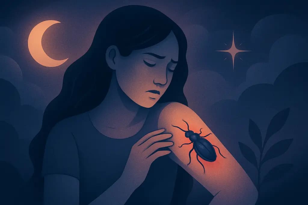 Dream illustration: Bitten by an insect