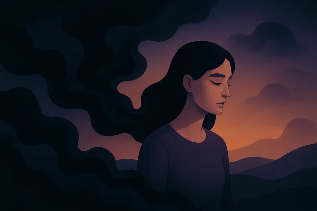Dream illustration: Black fog rolling in