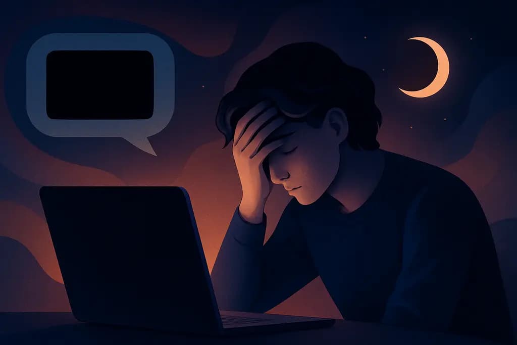 Dream illustration: black screen when joining a video call dream
