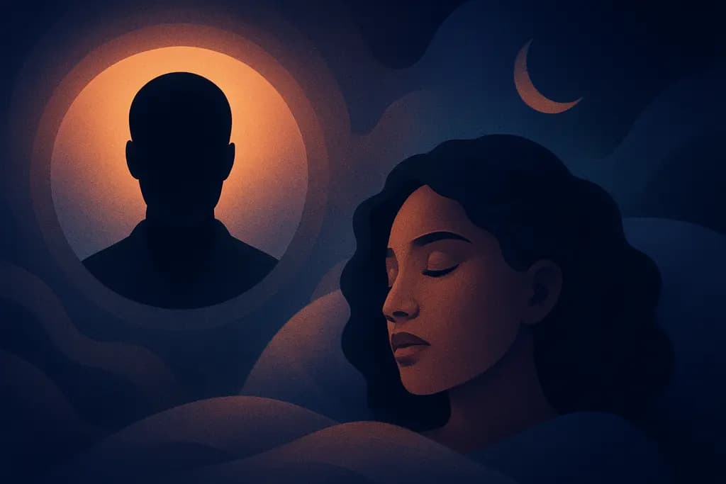 Dream illustration: black secret family member in dream