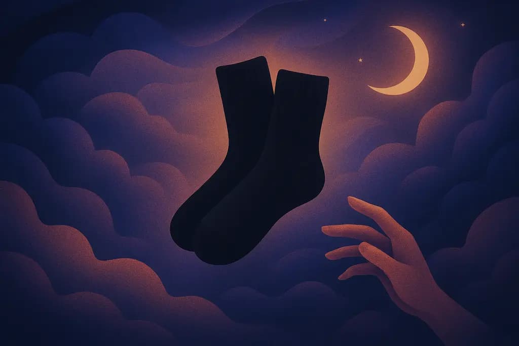 Dream illustration: black socks in dream