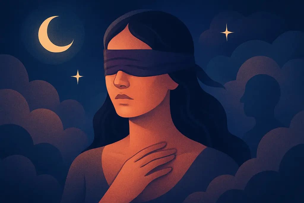 Dream illustration: Blindfolded and unable to see