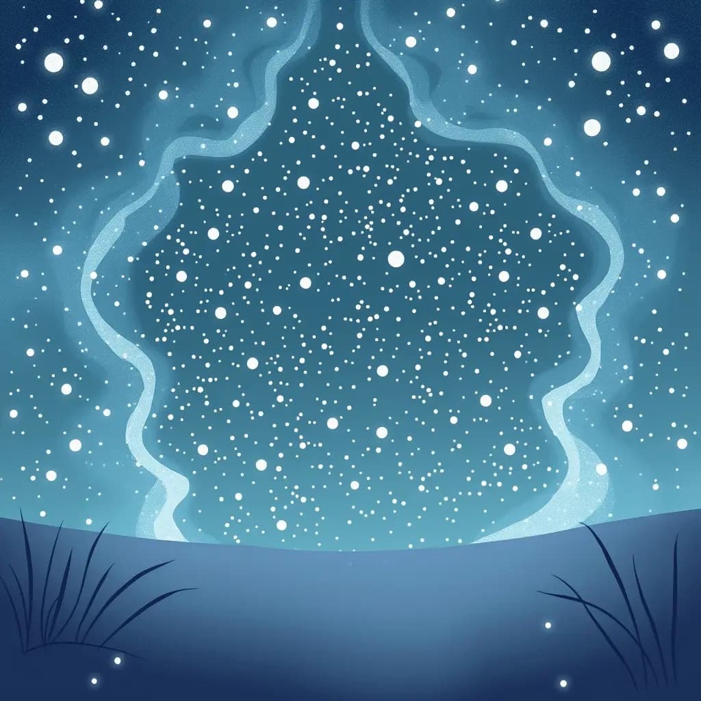 Dream illustration: Blizzard in summer