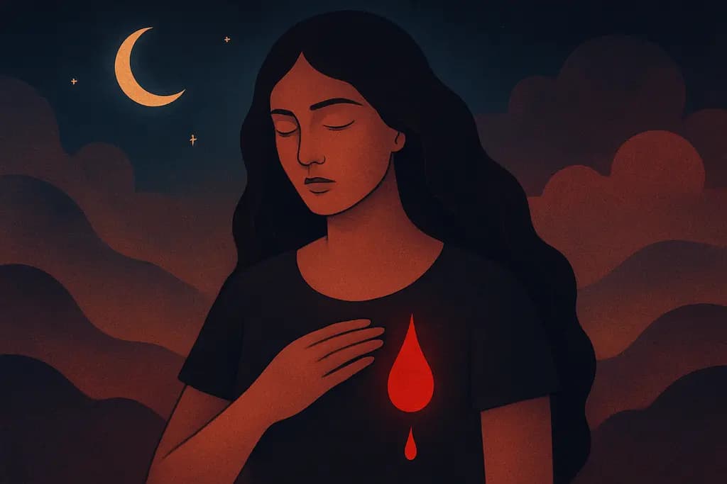 Dream illustration: Blood without injury