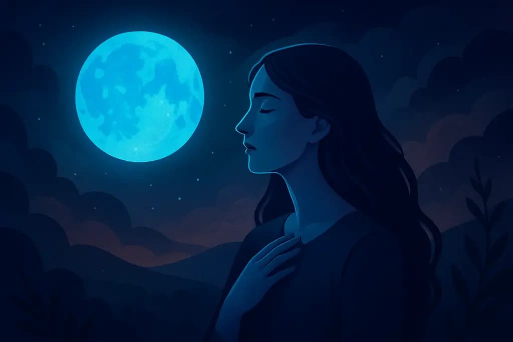 Dream illustration: Blue Moon Appearance