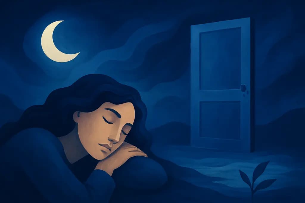 Dream illustration: Blue