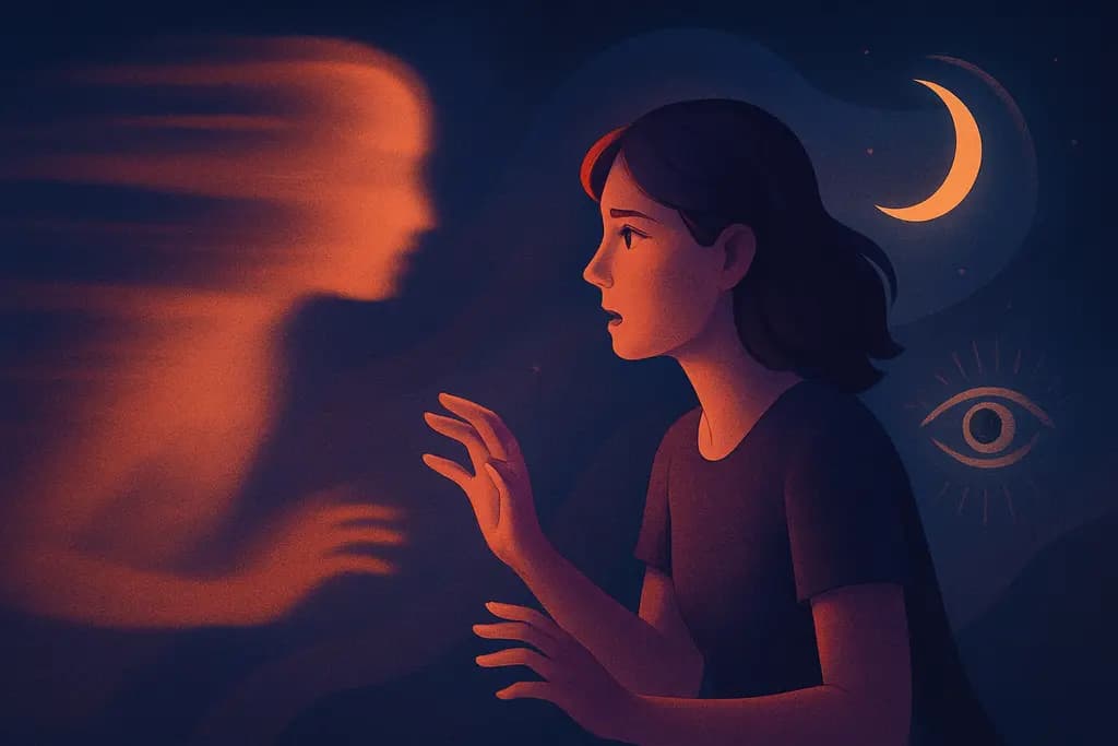 Dream illustration: blurred vision chasing me in a dream