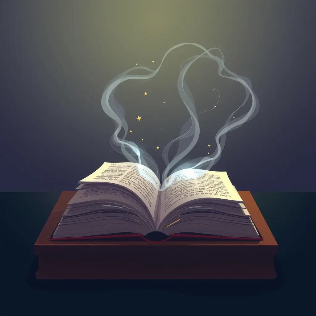 Dream illustration: Book that writes itself