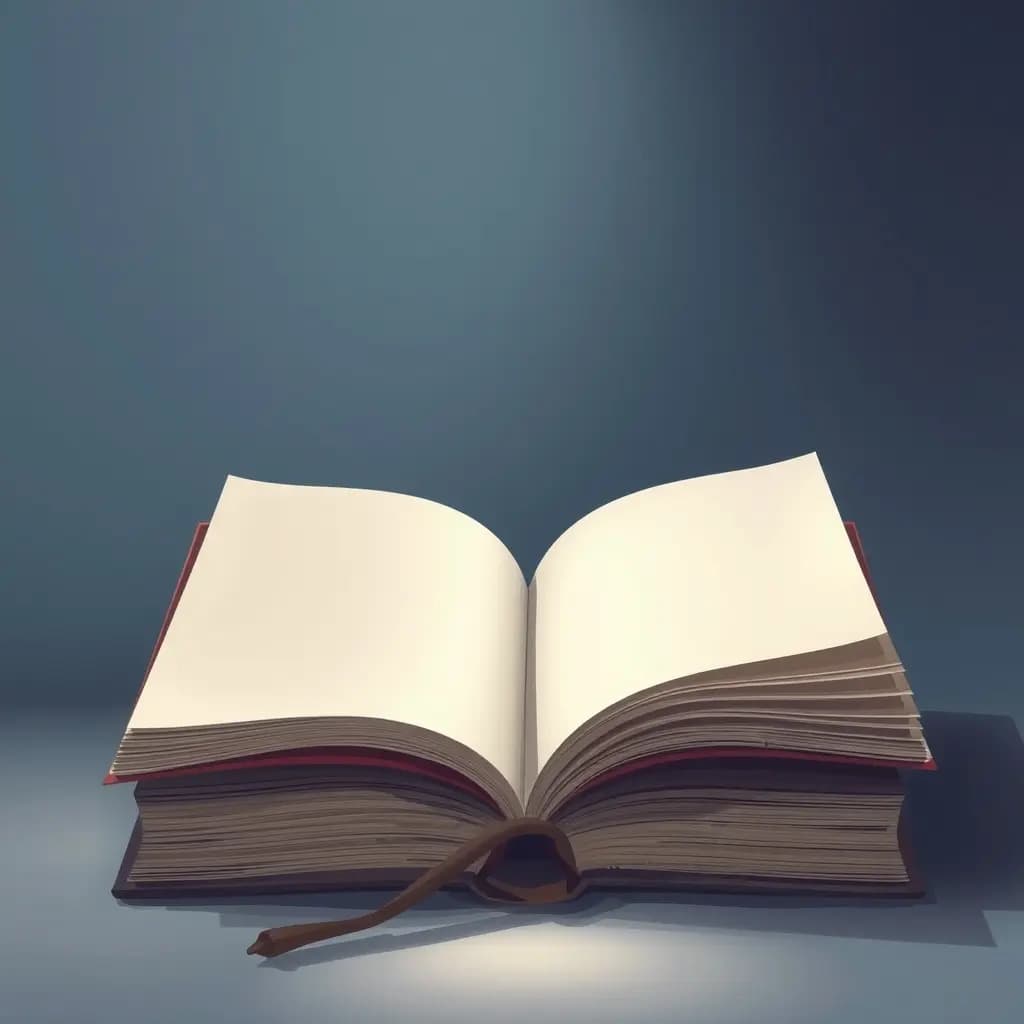 Dream illustration: Books with blank pages