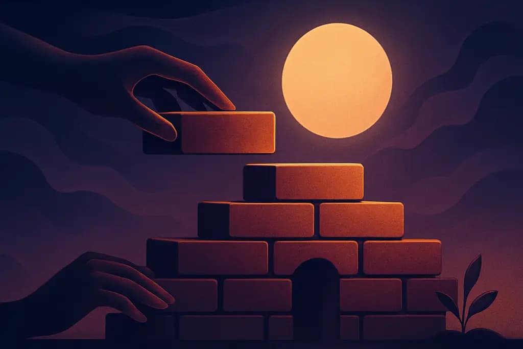 Dream illustration: Bricks