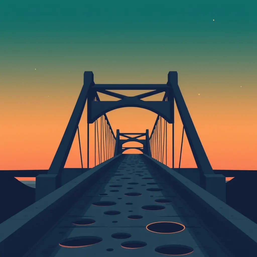 Dream illustration: Bridge full of holes