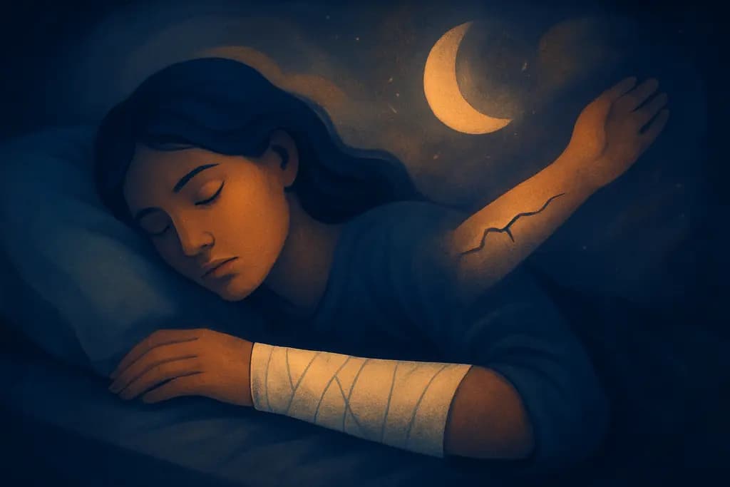 Dream illustration: Broken arm or fracture