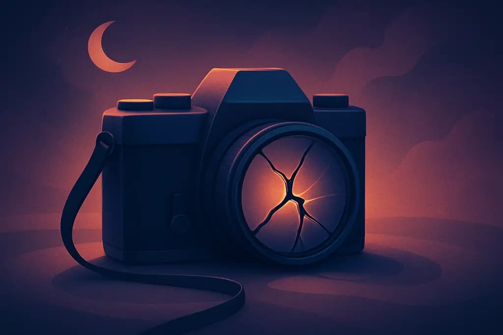 Dream illustration: Broken Camera