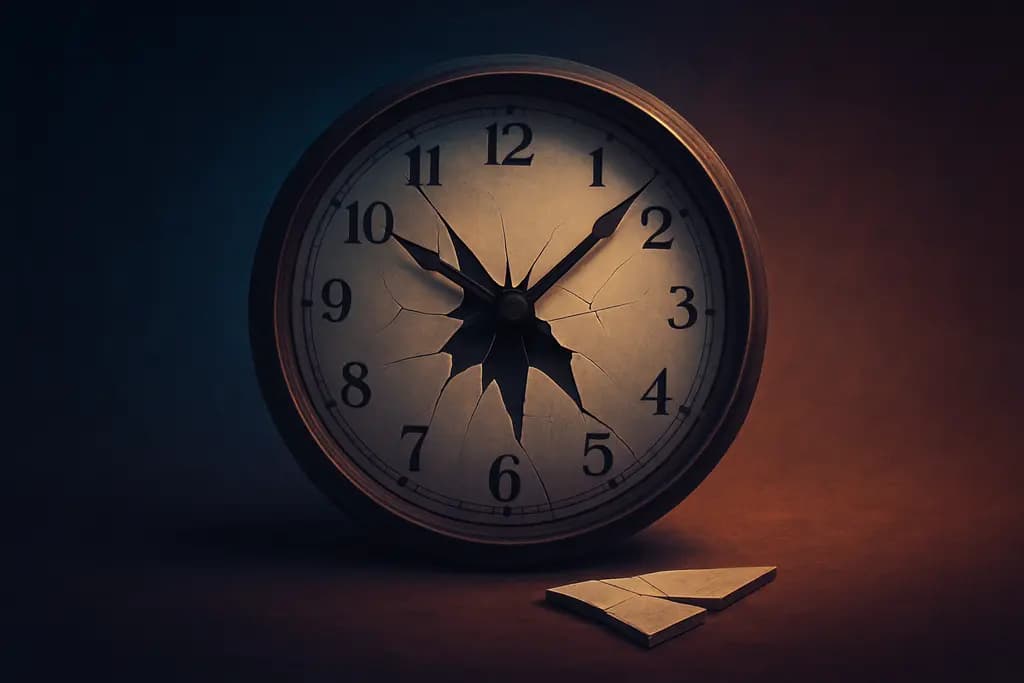 Dream illustration: Broken clock that can't be fixed