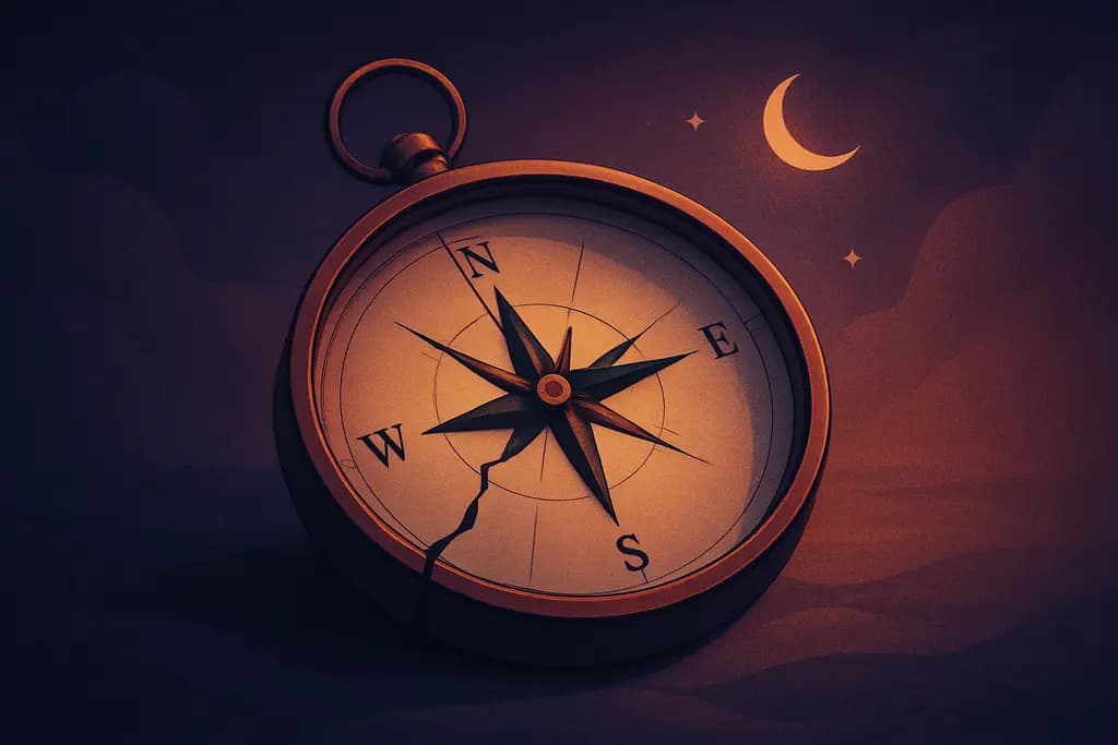 Dream illustration: Broken Compass