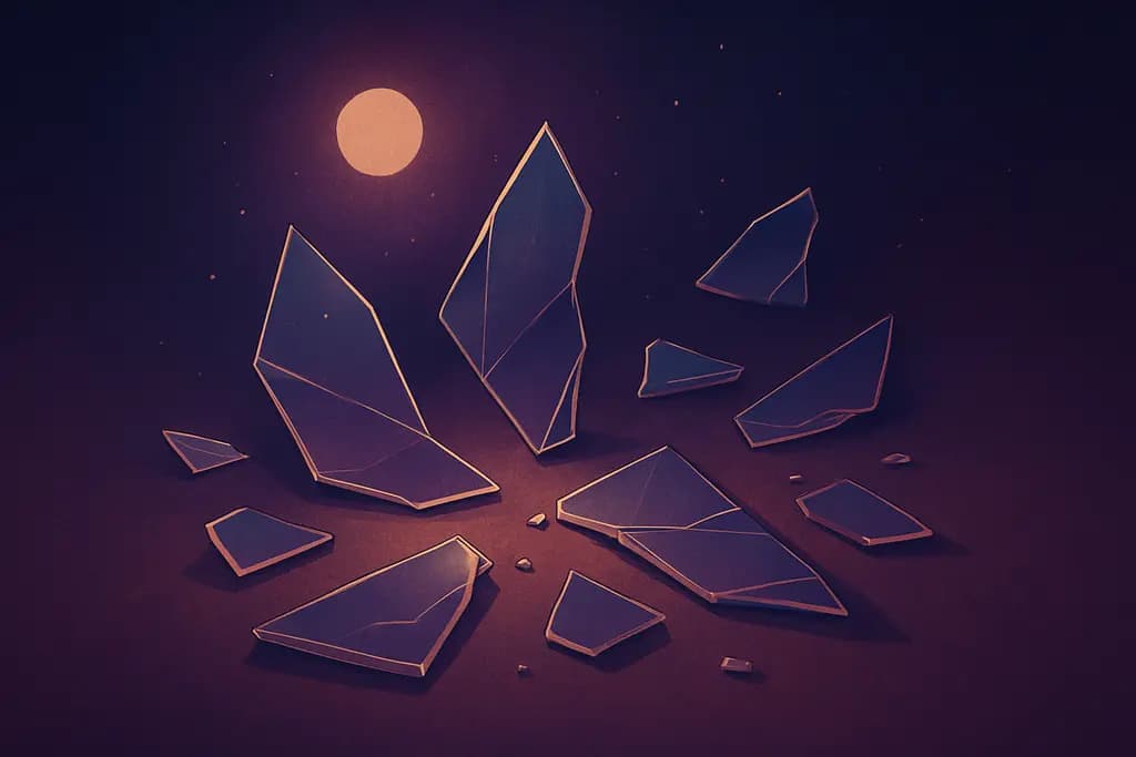 Dream illustration: Broken Glass Shards