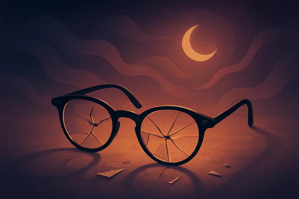 Dream illustration: Broken glasses