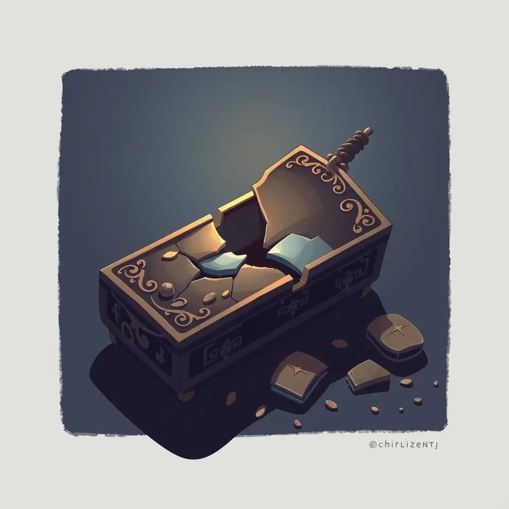 Dream illustration: Broken heirloom object