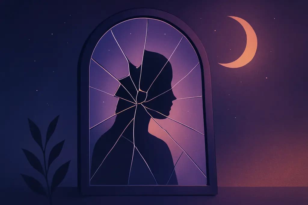 Dream illustration: Broken Mirror