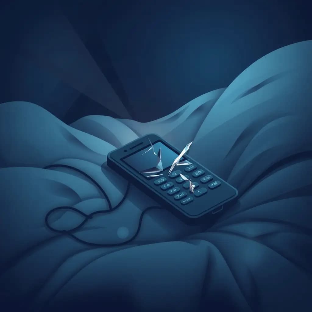 Dream illustration: Broken or dead cellphone