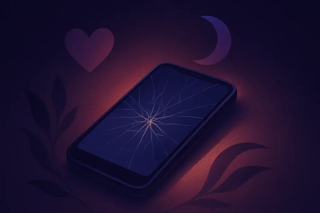 Dream illustration: Broken or dropped phone