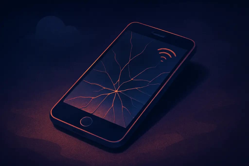 Dream illustration: Broken phone