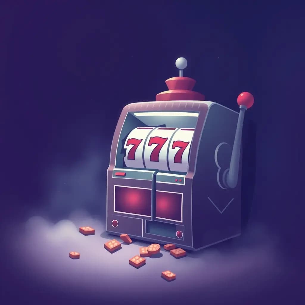 Dream illustration: a Broken Slot Machine