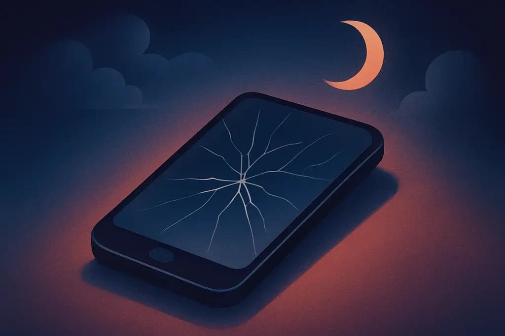 Dream illustration: Broken Smartphone or Screen