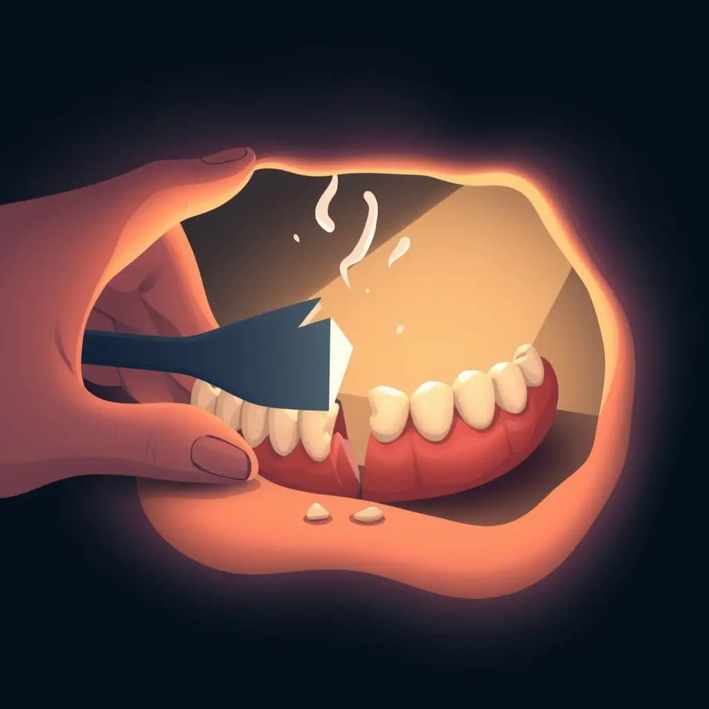 Dream illustration: Broken Teeth After Eating
