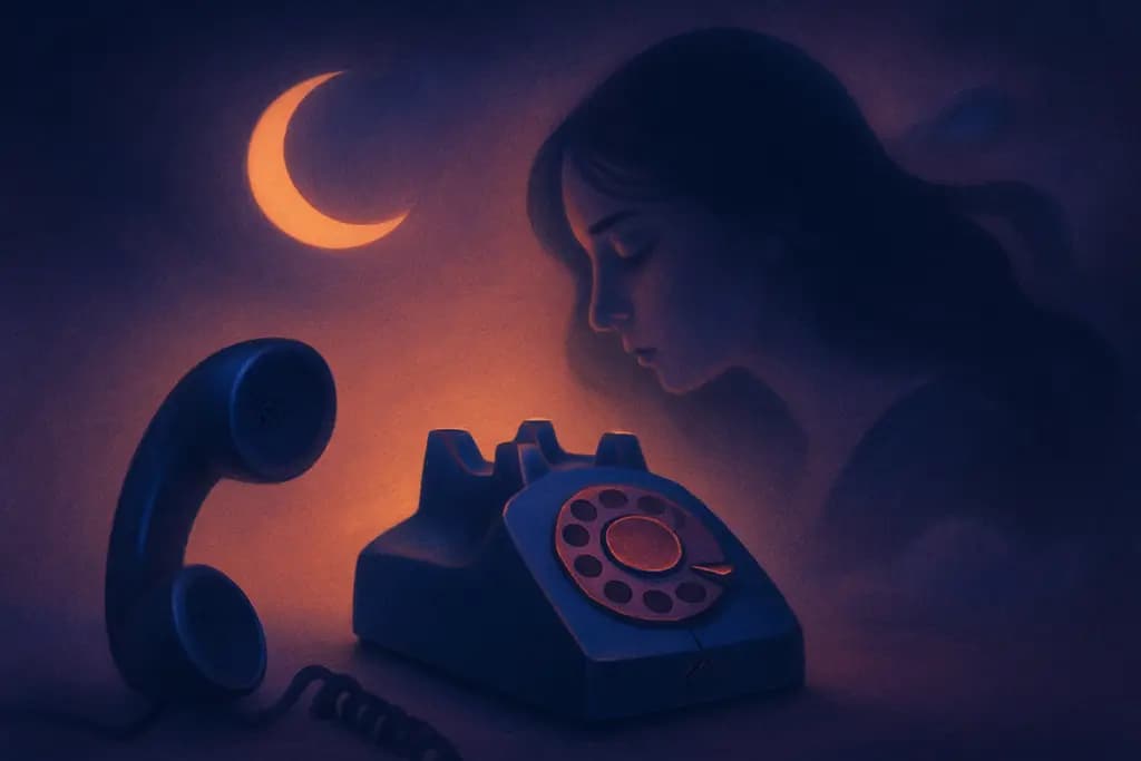 Dream illustration: Broken Telephone — Can't Reach Someone